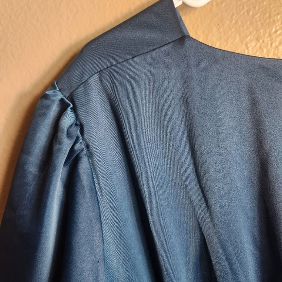 Baltic Born Womens |XXXL| Poppy Satin Midi Dress In Persian Blue (NWT) - Picture 11 of 13